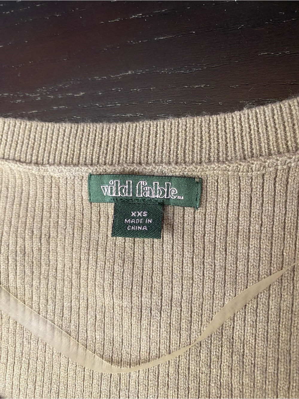 wild fable Neutral Ribbed Zip Sweater - Picture 2 of 5